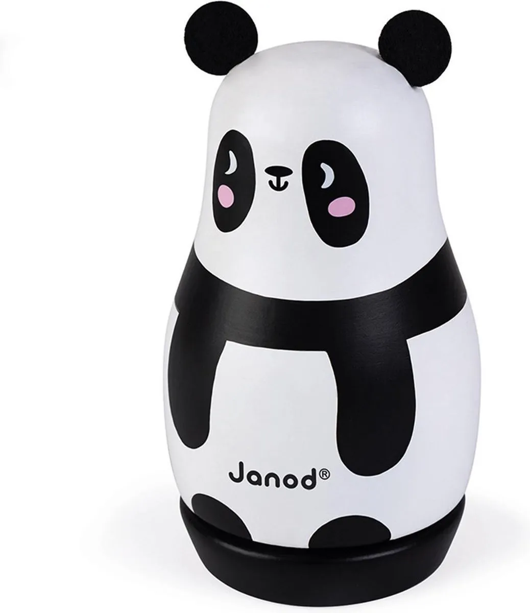 Janod Muziekdoosje Panda - Zwart-wit