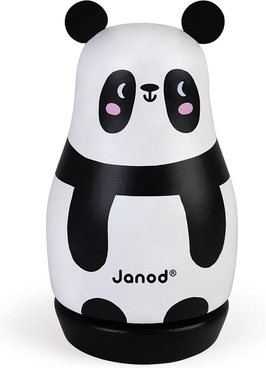 Janod Muziekdoosje Panda - Zwart-wit