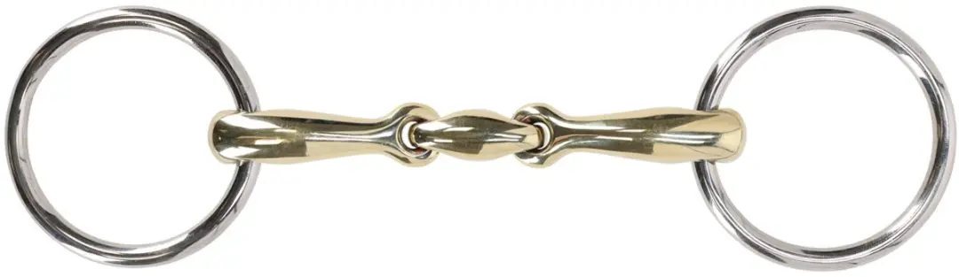 QHP Watertrens Dubbel Gebroken Anatomisch 14 mm Argentaan
