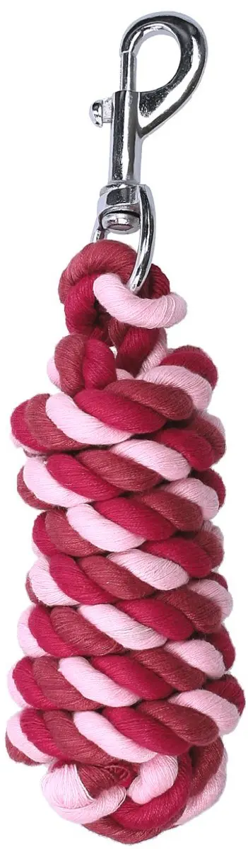 Horsegear Halstertouw Horsegear Striped Donkerroze
