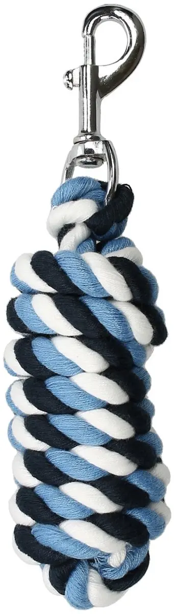 Horsegear Halstertouw Horsegear Striped Lichtblauw