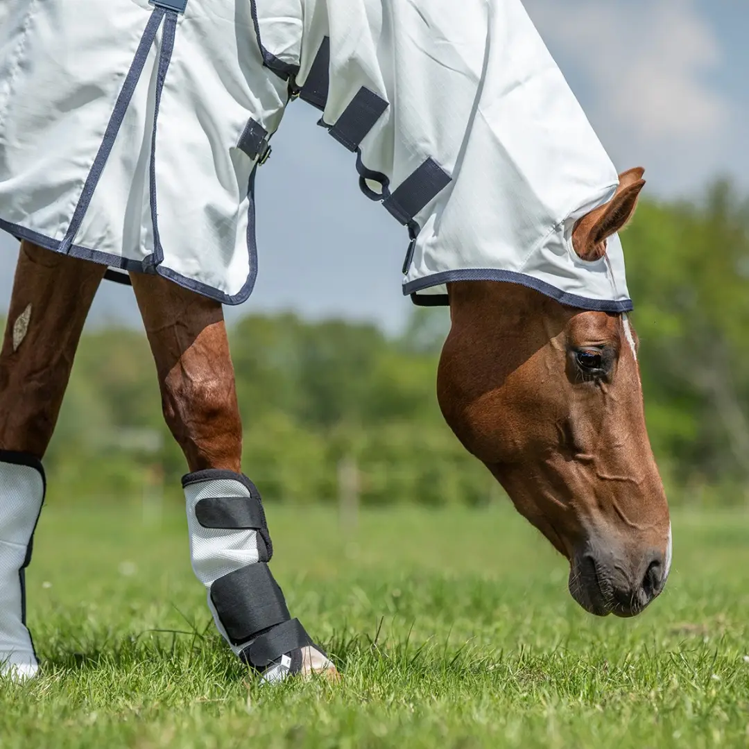 Horsegear Eczeemdeken Sweet Itch Full Neck Wit - 110 - afbeelding 6 van 6