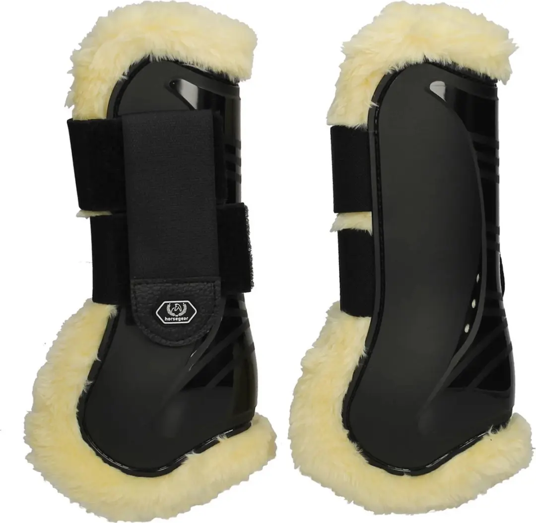Horsegear Peesbeschermers HGLEXI Full - Zwart