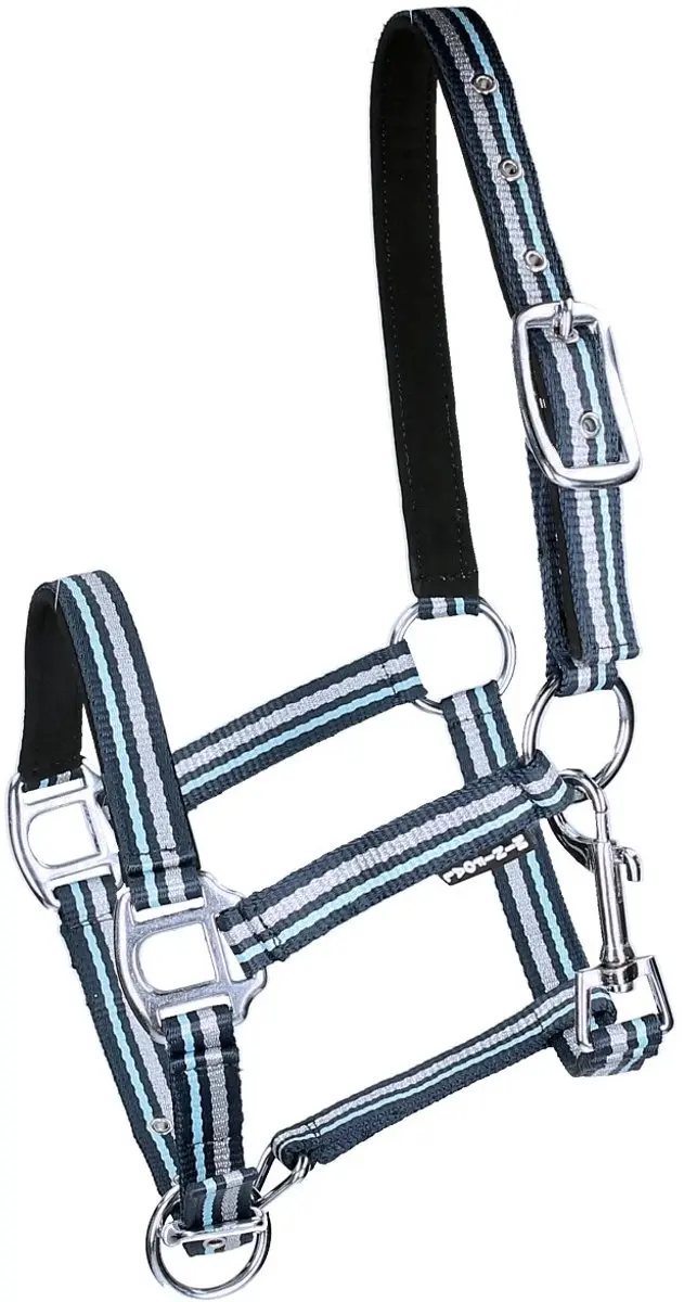 Horsegear Zarin Veulenhalster - Donkerblauw/Lichtblauw