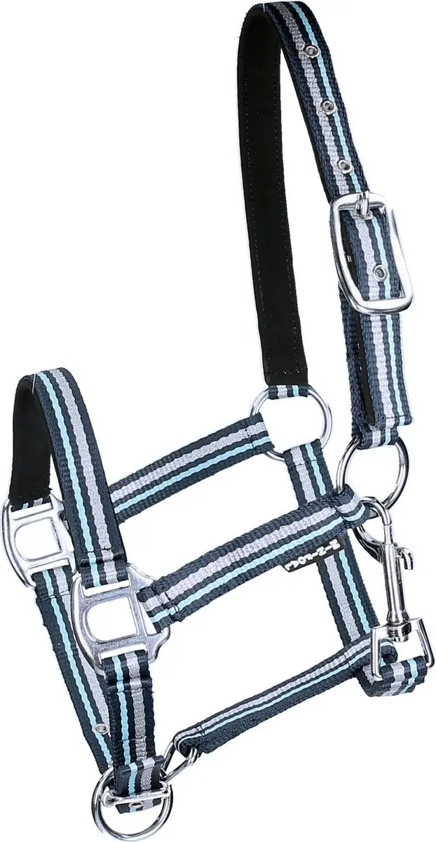 Horsegear Zarin Veulenhalster - Donkerblauw/Lichtblauw