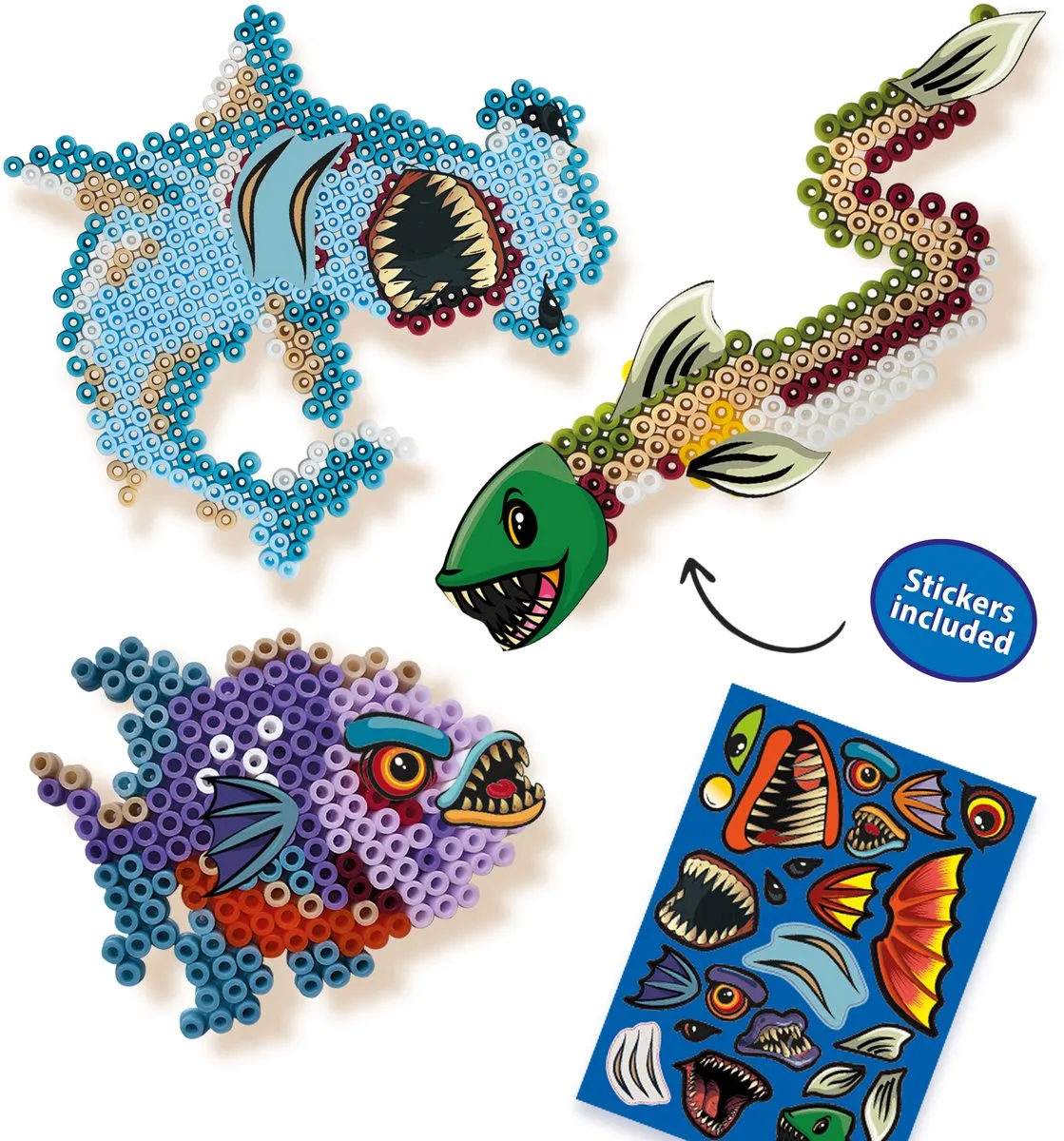 SES Creative Beedz Stoere Zeedieren Strijkkralen - 2400 Stuks