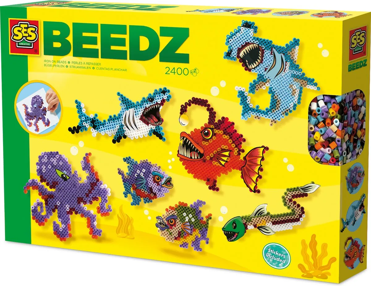 SES Creative Beedz Stoere Zeedieren Strijkkralen