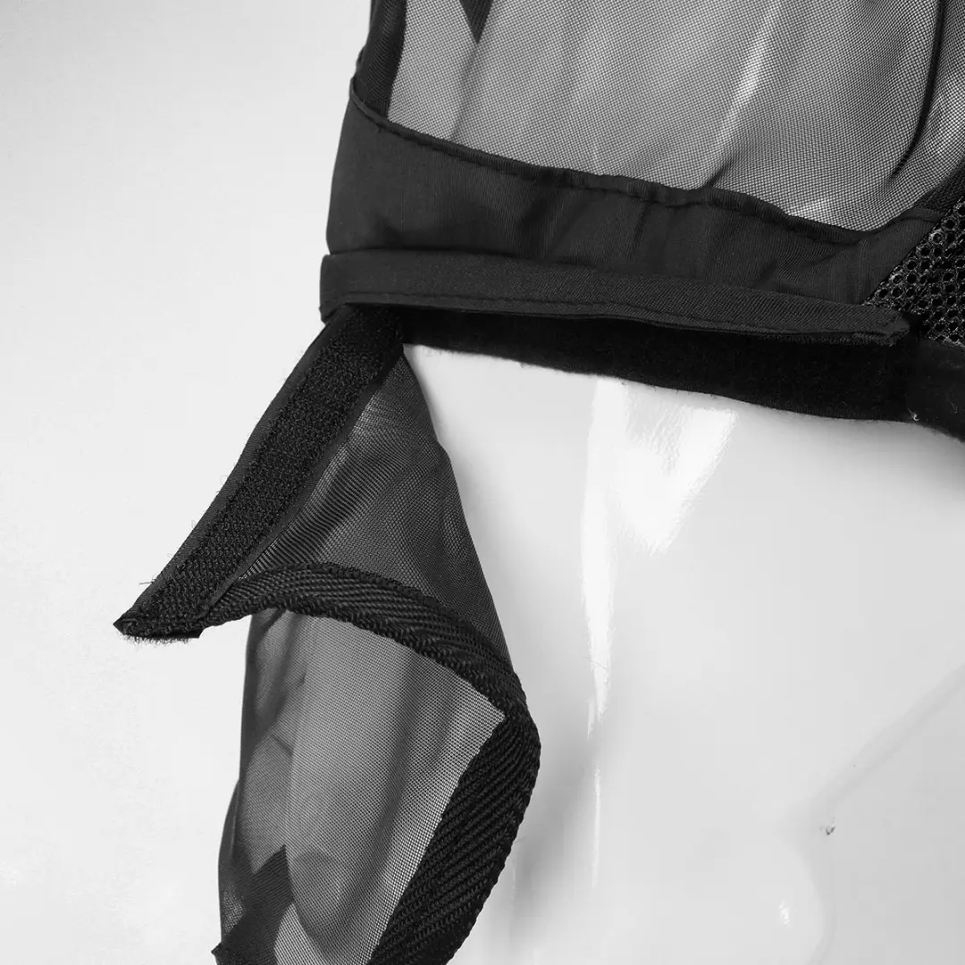 Horsegear Vliegenmasker HGAfneembare Neusflap - Zwart - 2 Stuks