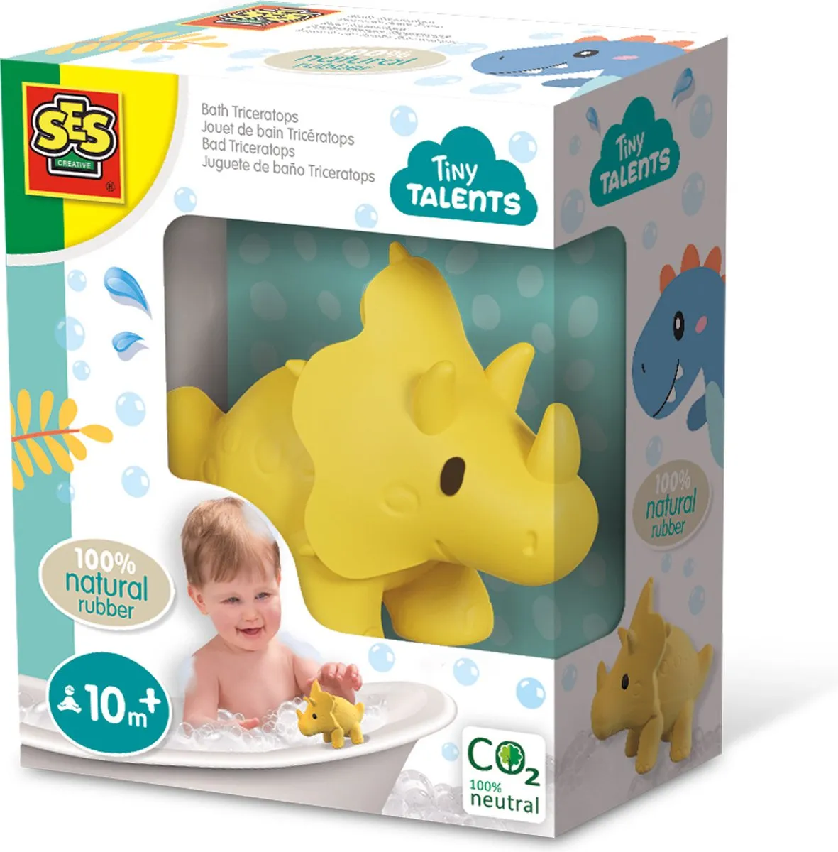 SES Creative Tiny Talents Bad Triceratops 13212 - Natuurlijk rubber
