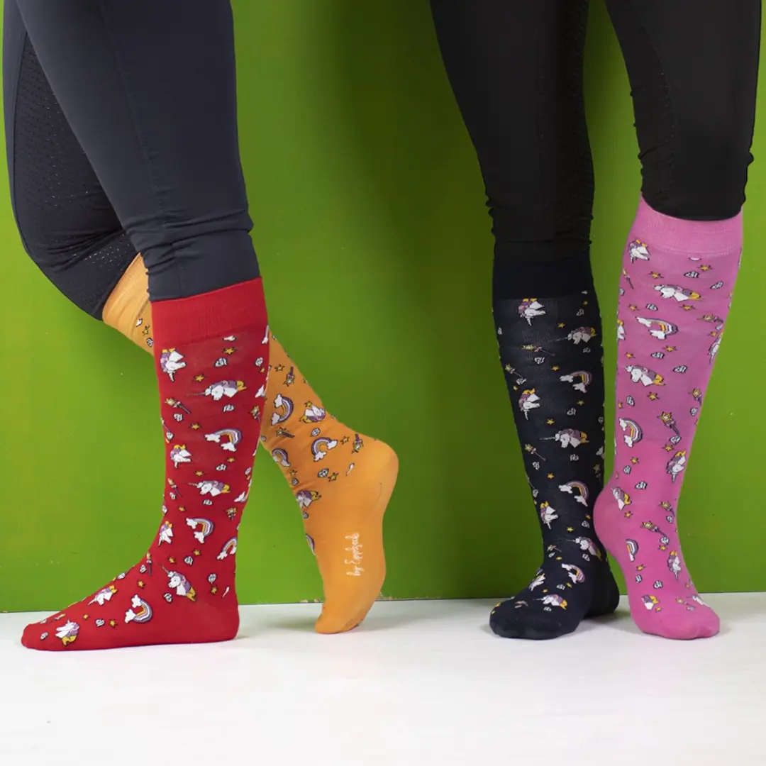 Epplejeck Ejunicorn Sokken - Roze - 2 Stuks