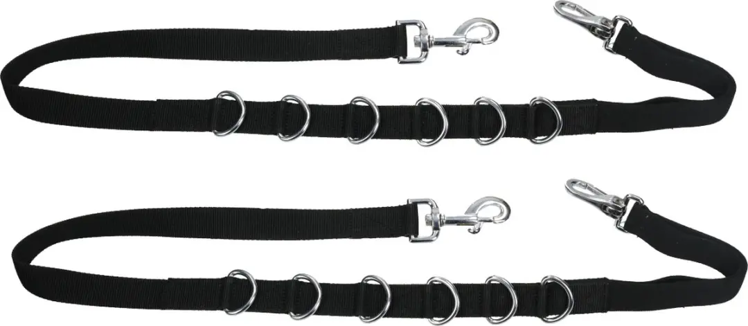 Horsegear Hgelastic Bijzetteugels Full - Zwart