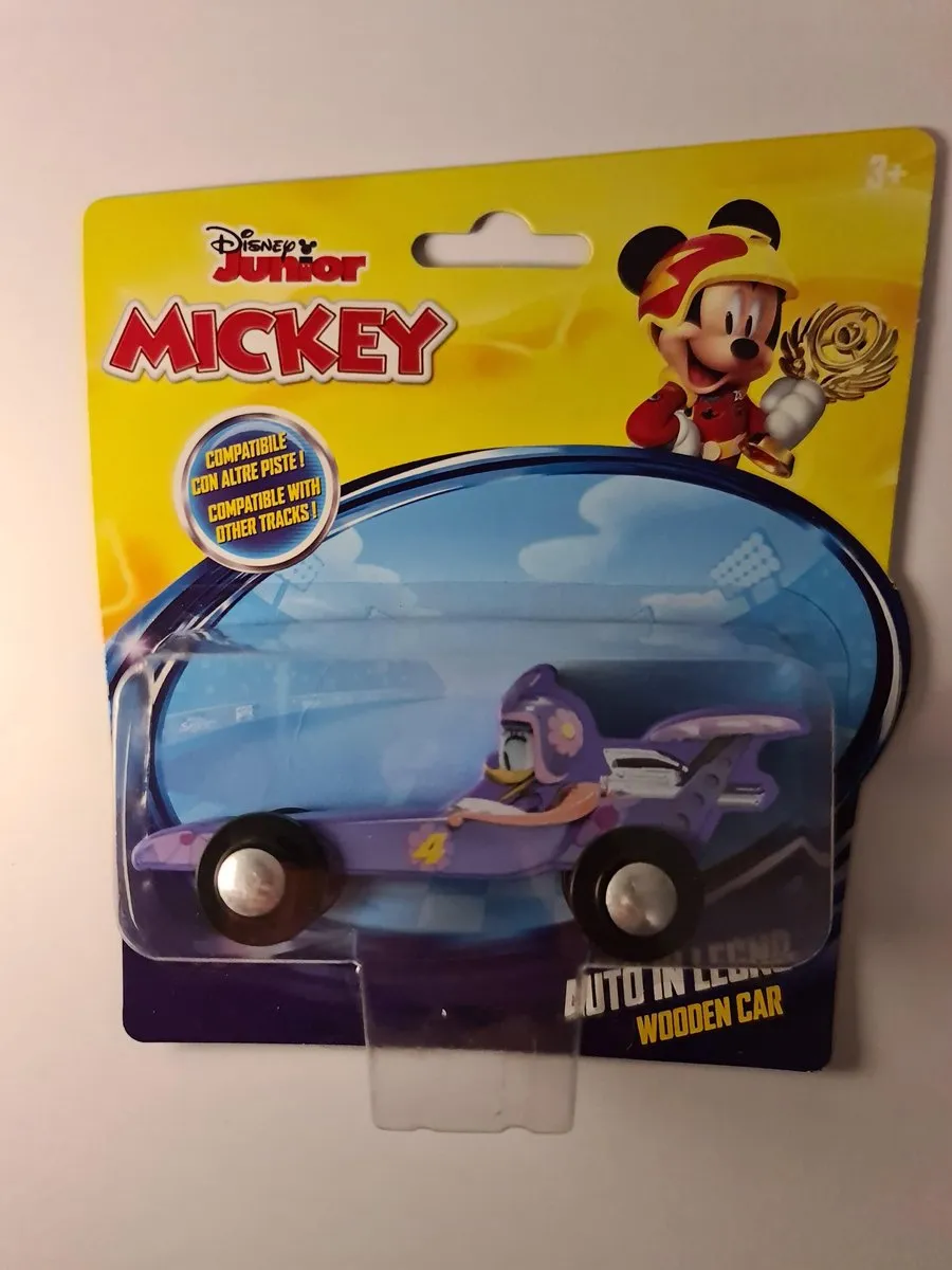 Disney Daisy Junior Racewagen 15cm - Hout - Paars