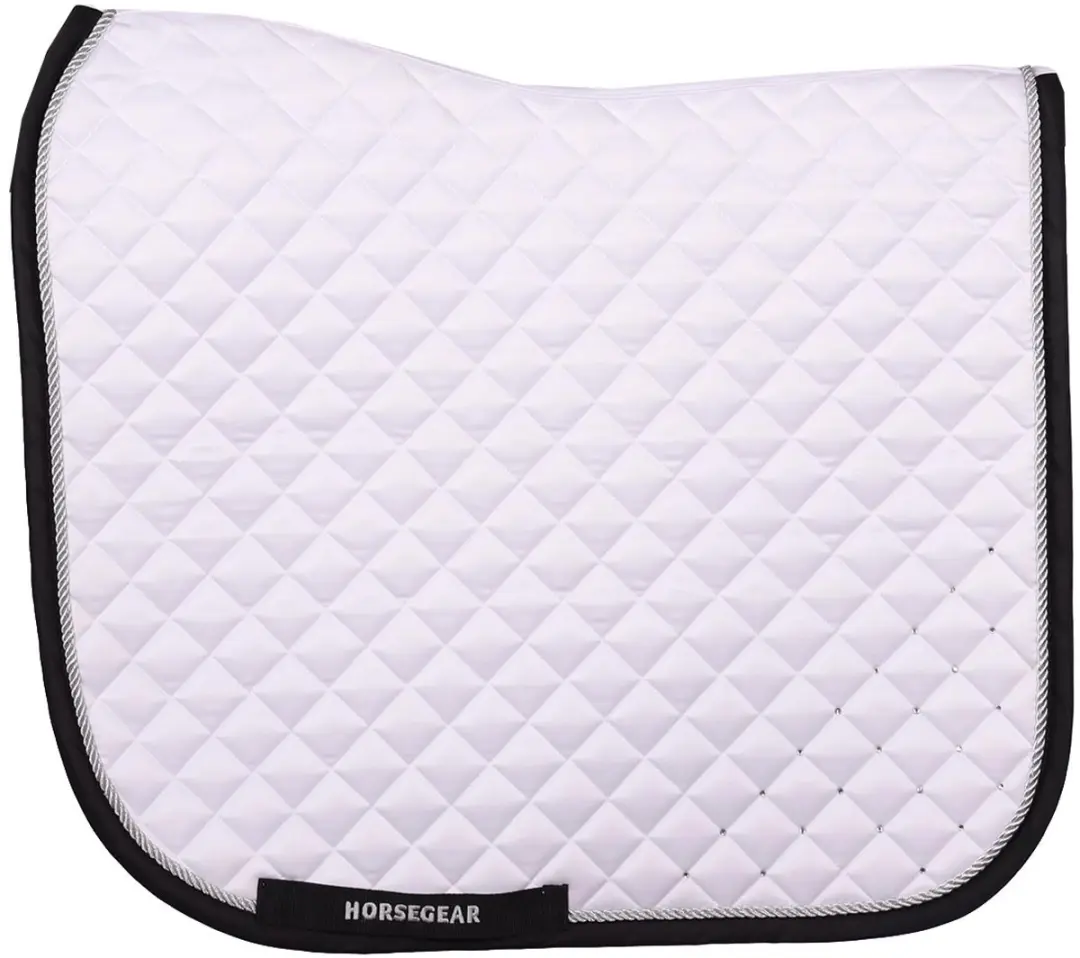 Horsegear Zadeldek Horsegear Hgratfort Dressuur Wit-zwart