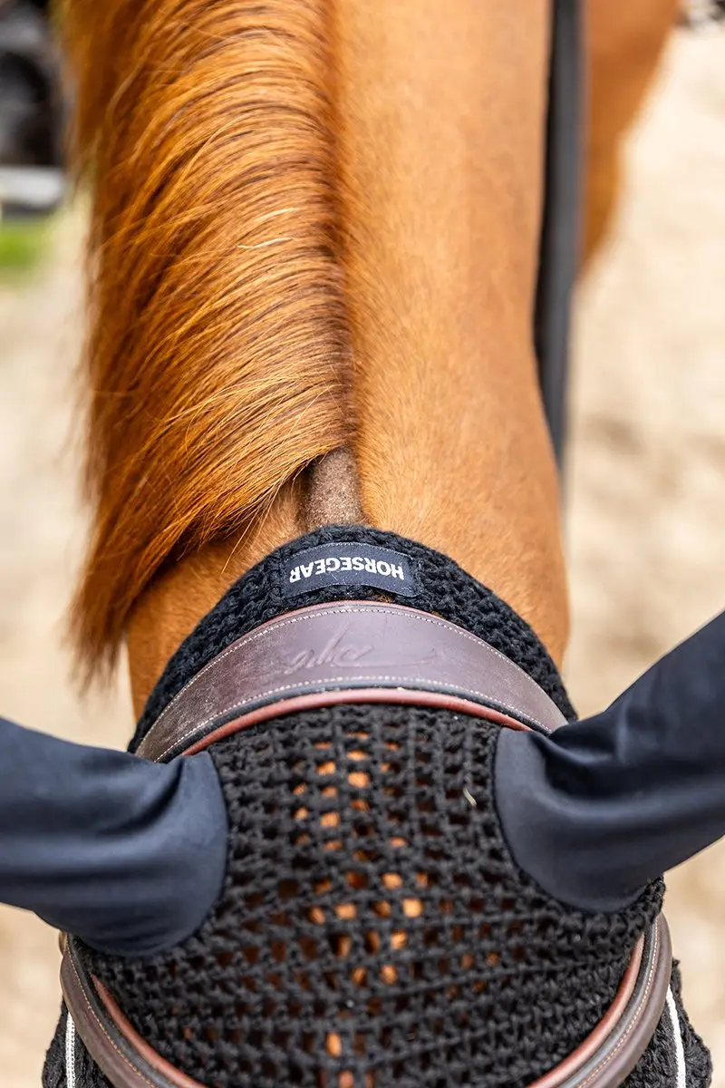 Horsegear Oornetje HGfrome Zwart - Cob