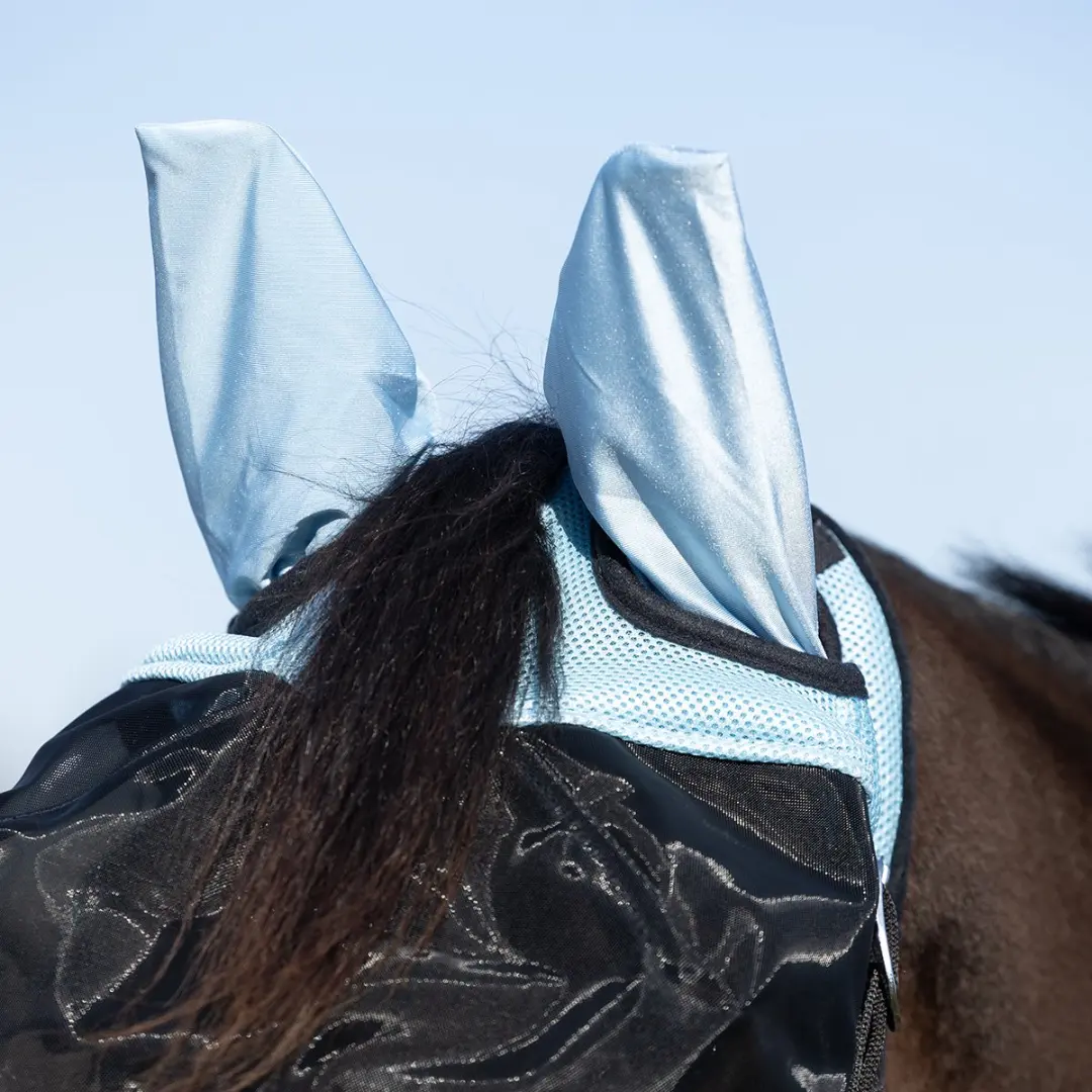 Epplejeck Vliegenmasker Lichtblauw - PAARD