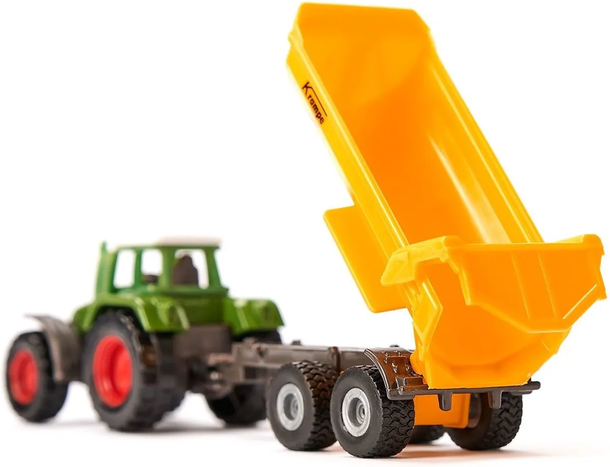 SIKU 1605 Fendt Tractor met Krampe Kipwagen - Metaal/Kunststof - afbeelding 6 van 6