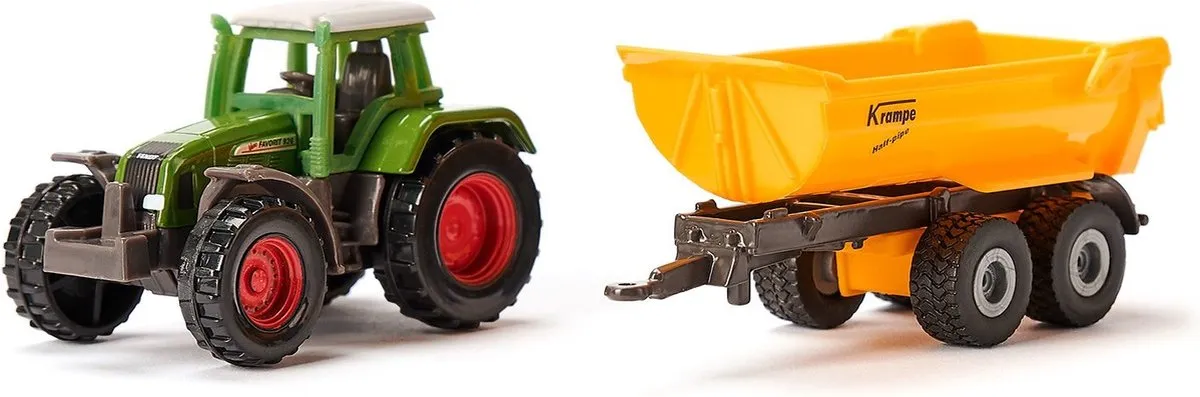 SIKU 1605 Fendt Tractor met Krampe Kipwagen - Metaal/Kunststof