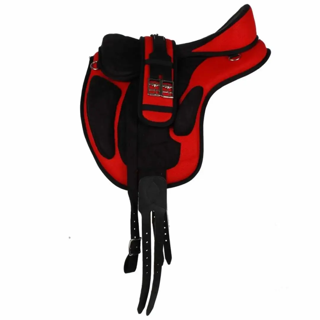Pagony Boomloos Zadel Compleet 17 Inch - Rood