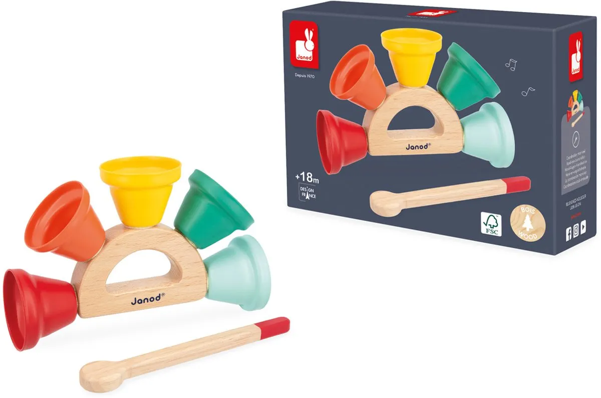 Janod Gioia Belletjes Multikleur - 5 Bellen