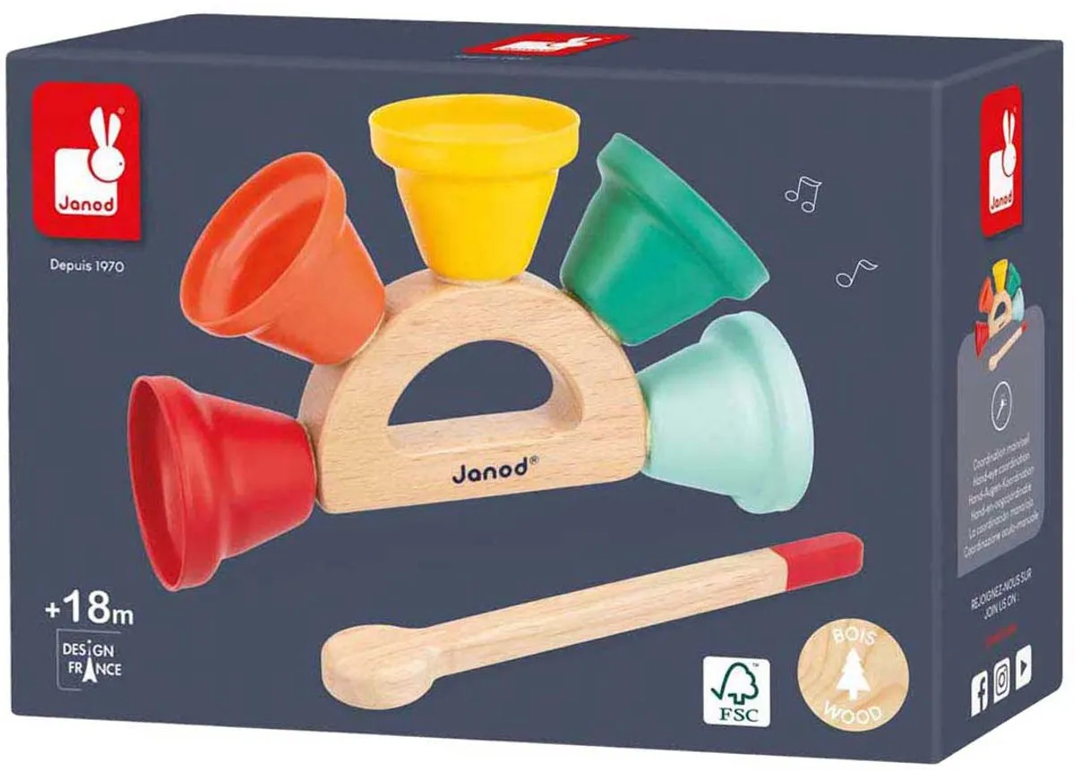 Janod Gioia Belletjes Multikleur - 5 Bellen