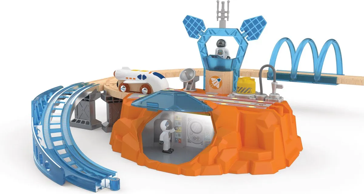 Hape Mars Verkenning Rail Set E3799 - Multicolor