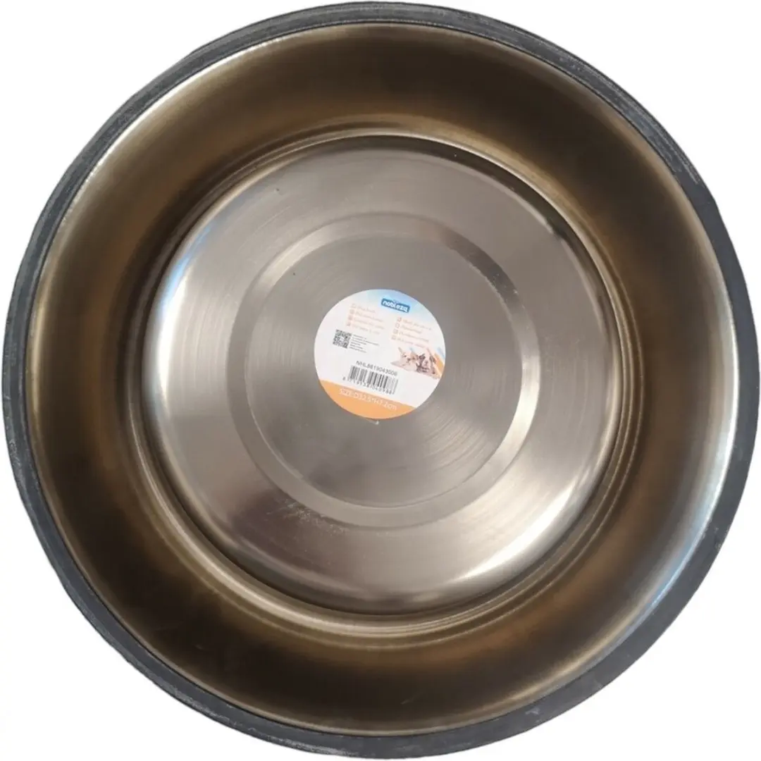 Nobleza Hondenvoerbak RVS - 850ml - Maat L - Bruin
