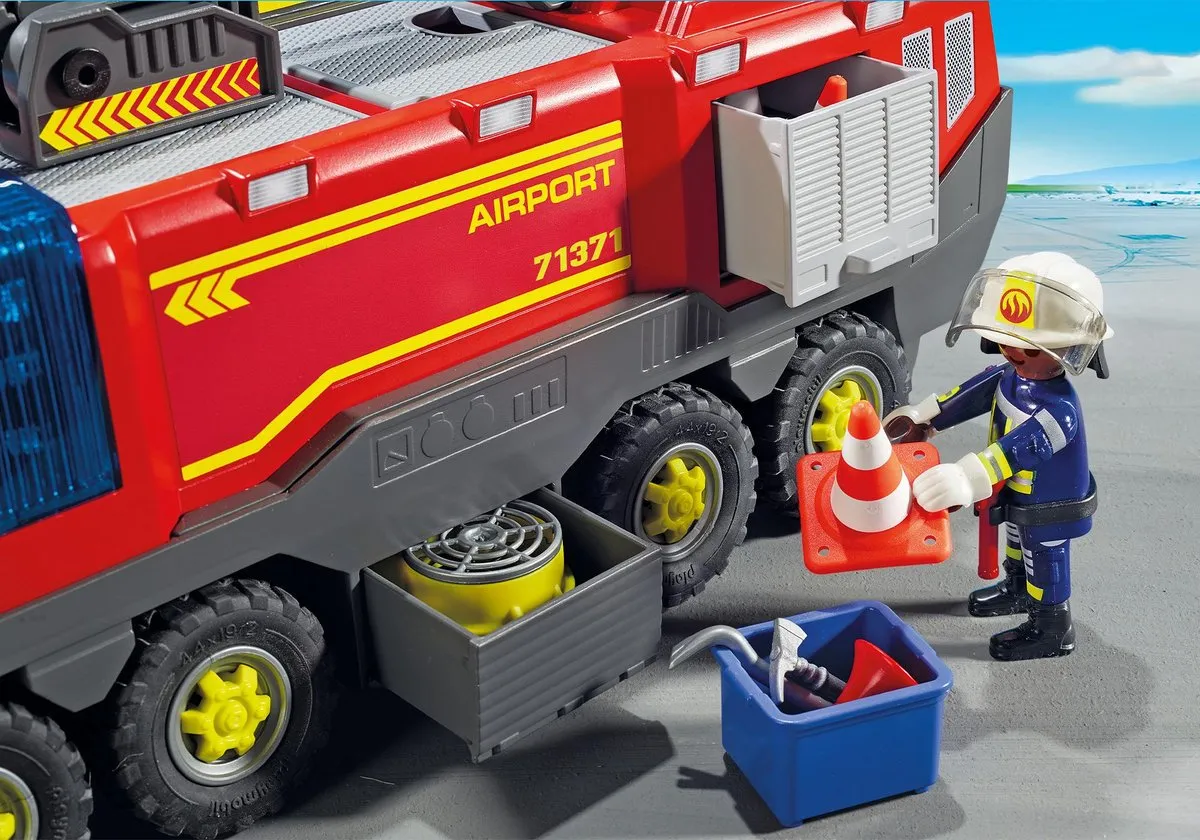 Playmobil City Action Luchthavenbrandweerwagen 71371 - Meerkleurig
