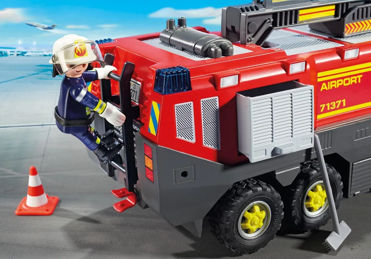 Playmobil City Action Luchthavenbrandweerwagen 71371 - Meerkleurig - afbeelding 6 van 6