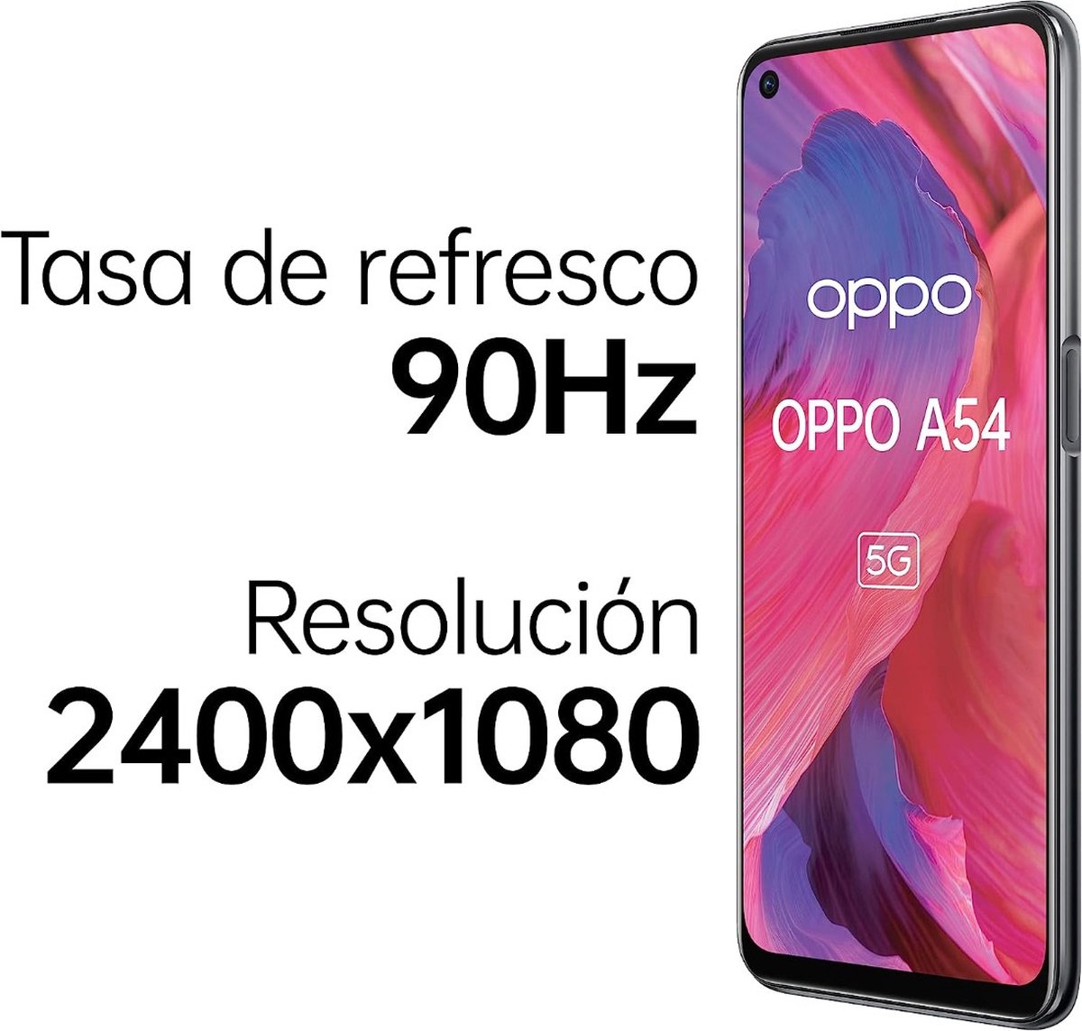 Oppo A54 5G - Losse Smartphone - 64GB/CPH2195 - Simlock Vrij - Fluid Black