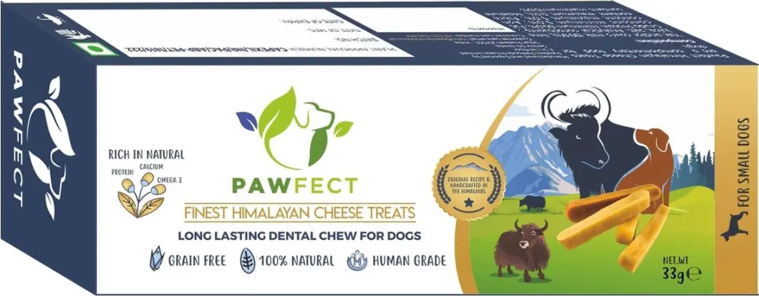 Pawfect chew yakstaaf Small Bars Single 33 gr.
