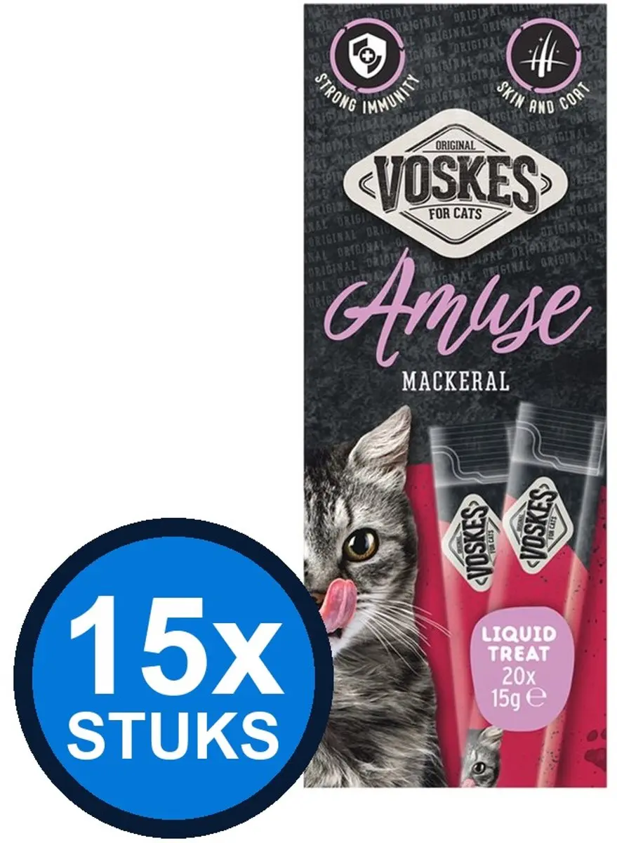 15x Voskes Amuse Liquid Treat Makreel