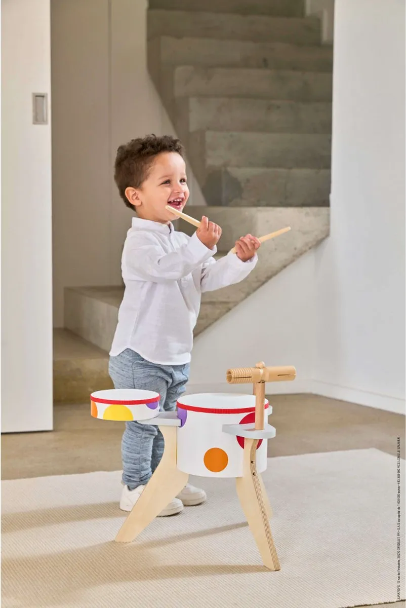Janod Confetti Drumstel - Multikleur