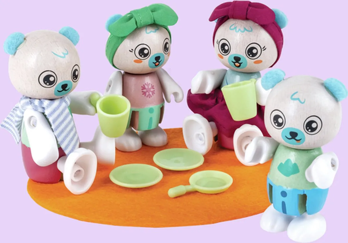Hape Familie IJsbeer Poppenhuispop