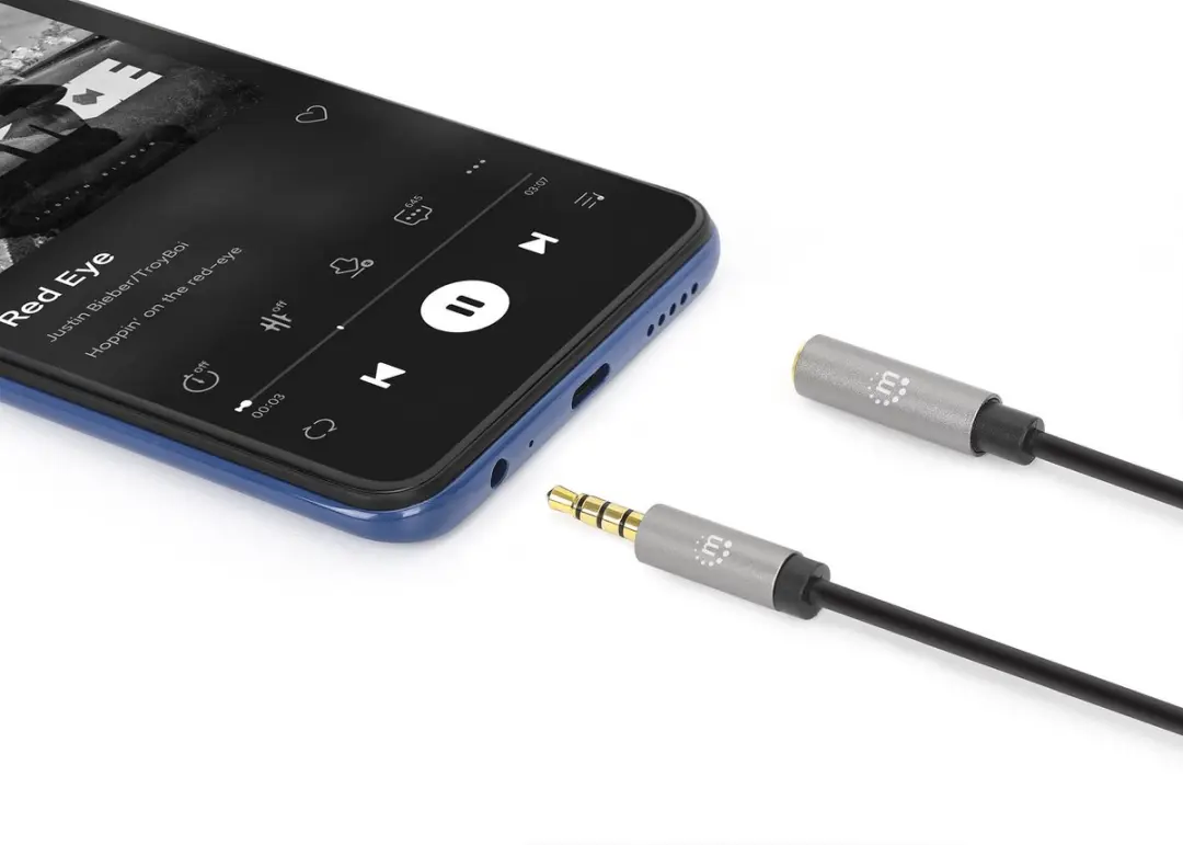 Manhattan Audio Verlengkabel 3,5mm Jack 1m - afbeelding 6 van 6