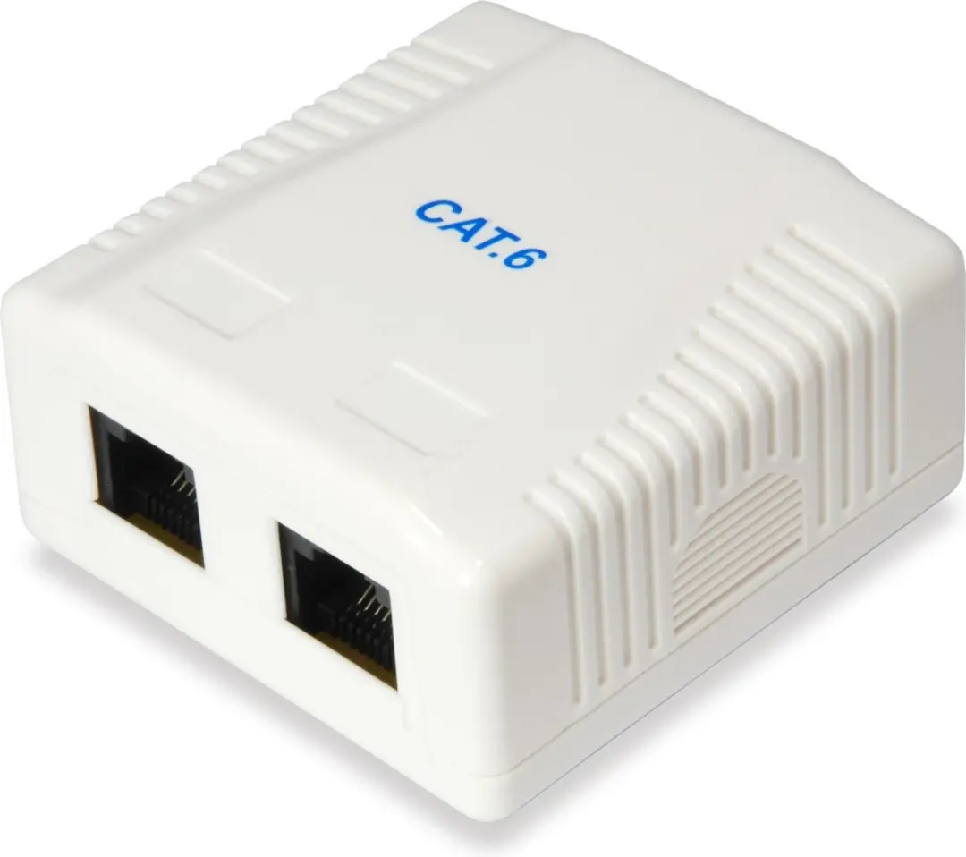 Equip RJ45 doos 2xRJ45 opbouw CAT6 (235214)