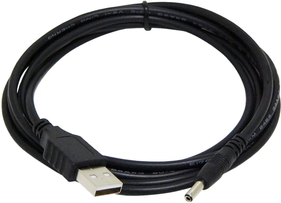 Gembird USB naar 3,5mm Voedingskabel 1,8m - Zwart - afbeelding 2 van 5