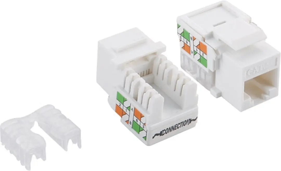 Logilink Cat5E Keystone Jack NK4006 - Wit - afbeelding 2 van 2