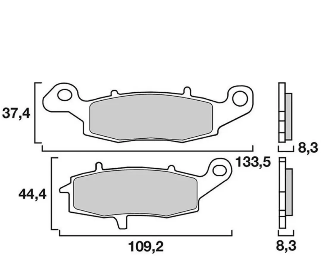 Plaquette de frein Brembo pour Moto Kawasaki 1600 VN 2004 à 2007 07KA18SA BREMB