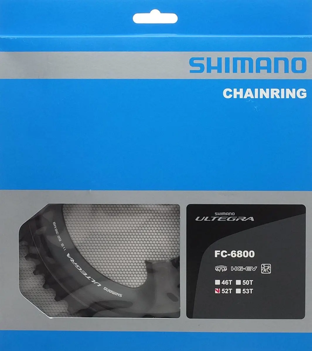 Shimano Ultegra FC-6800 Kettingblad 52T - 11s - 110mm - Zwart