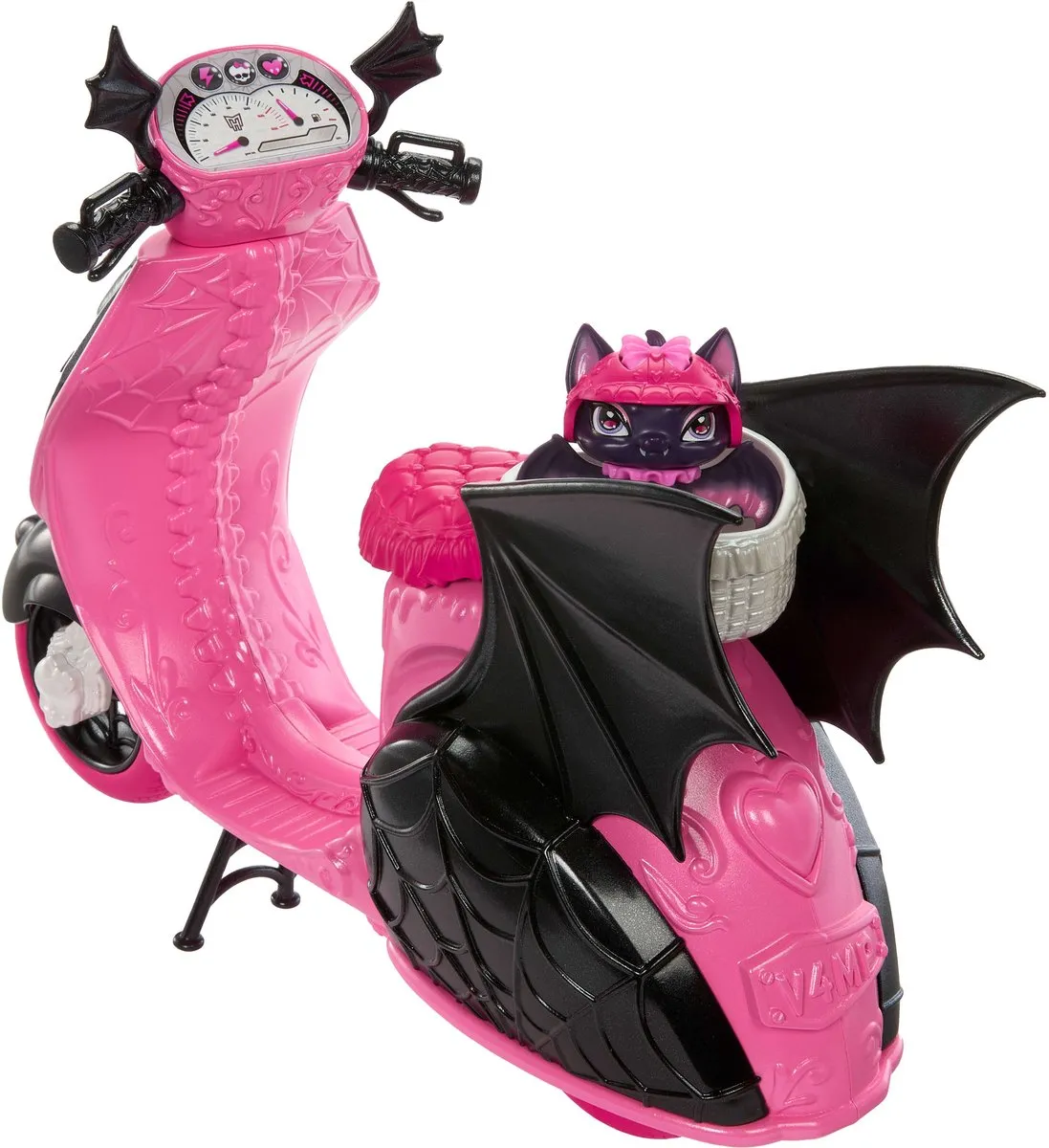 Mattel Monster High Draculaura Pop met Scooter - Roze