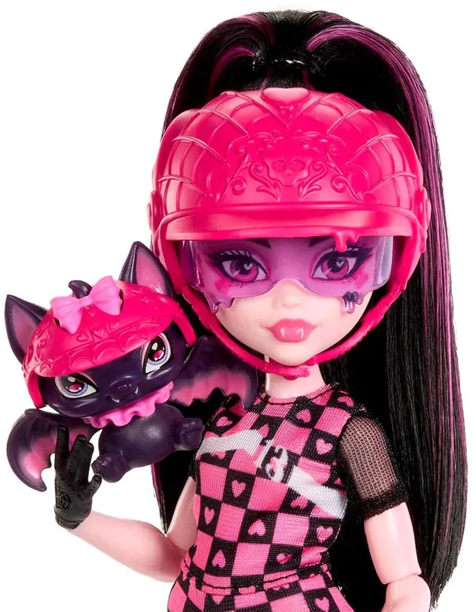 Mattel Monster High Draculaura Pop met Scooter - Roze