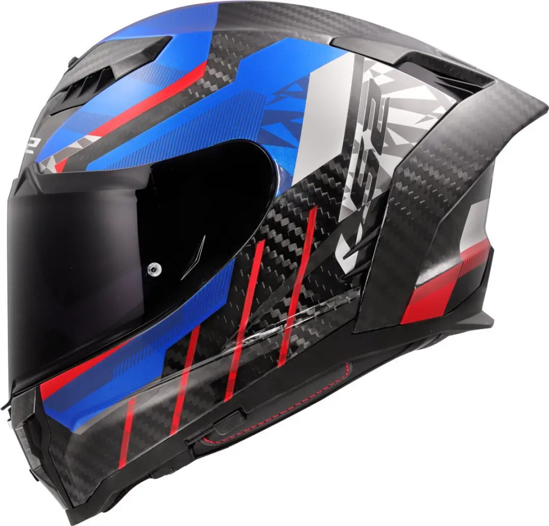 LS2 FF807 Dragon Trax Integraalhelm - XXXL - Blauw/Rood/Zwart