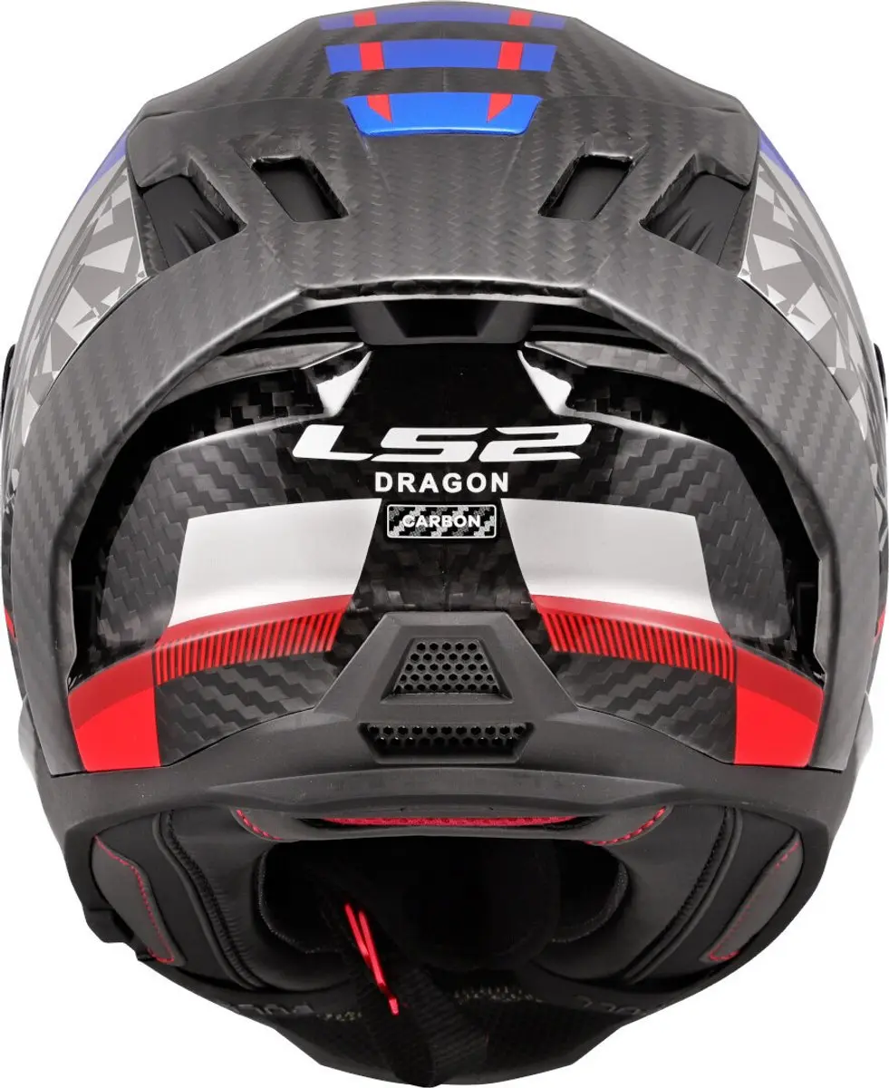 LS2 FF807 Dragon Trax Integraalhelm - XXXL - Blauw/Rood/Zwart