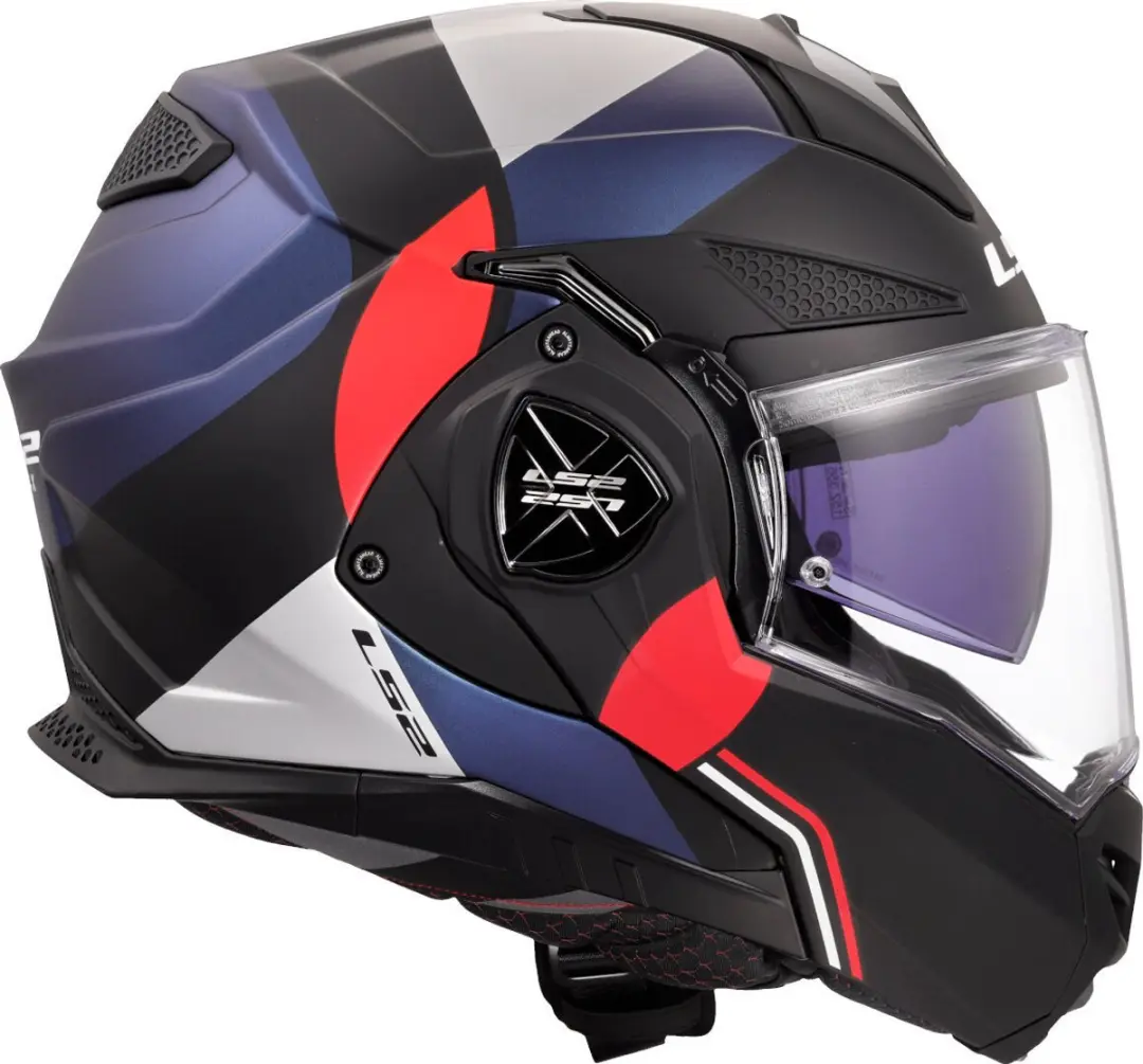 LS2 FF901 Advant X Ultra Systeemhelm - XXXL - Blauw/Rood