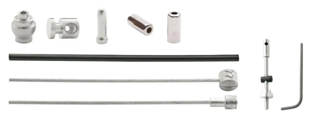 Elvedes Remkabel Set Achter Trommelrem 2350/1700mm - Zwart/Zilver - afbeelding 3 van 6