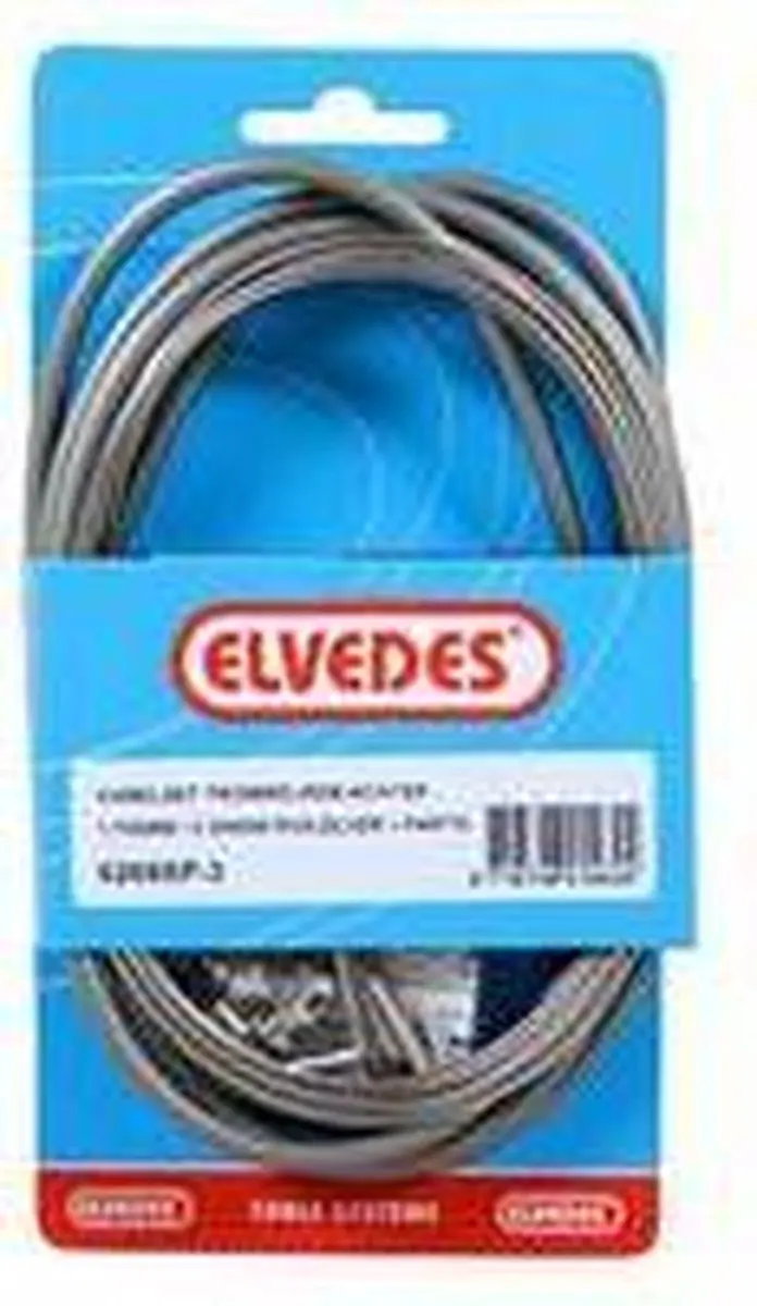 Elvedes Remkabel Set Achter Trommelrem 2350/1700mm - Zwart/Zilver - afbeelding 5 van 6