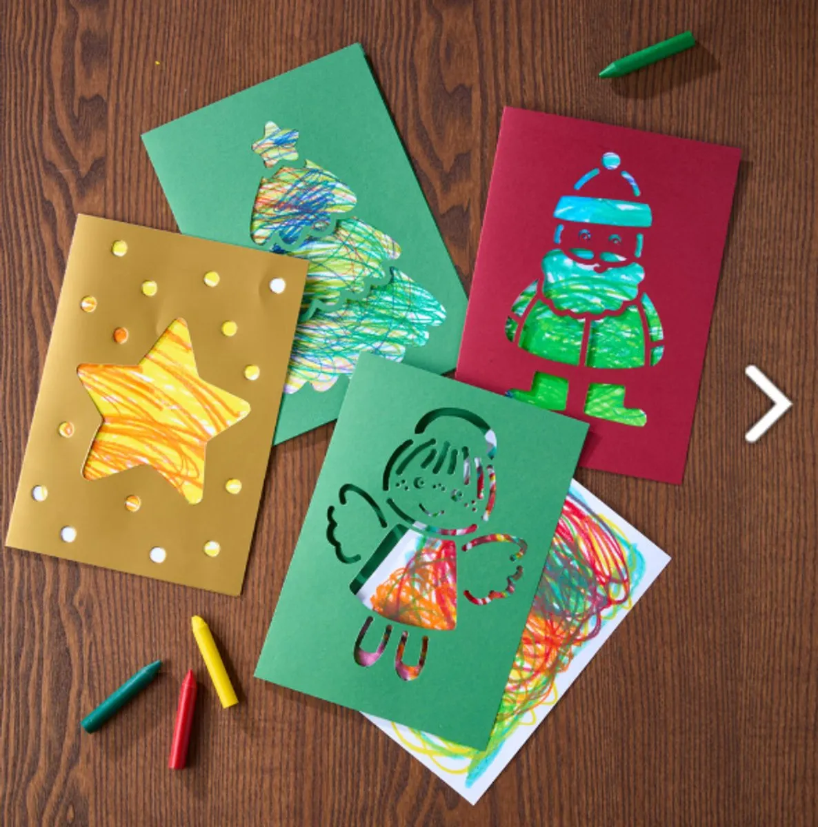 Haba Knutselpakket Maak je eigen kerstkaart - 3+ jaar - Groen