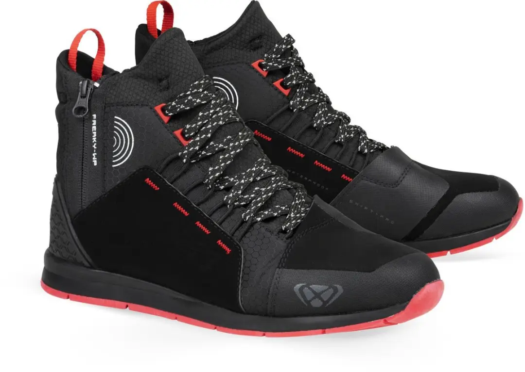 Ixon Freaky WP Zwart Rood Wit Motorschoenen