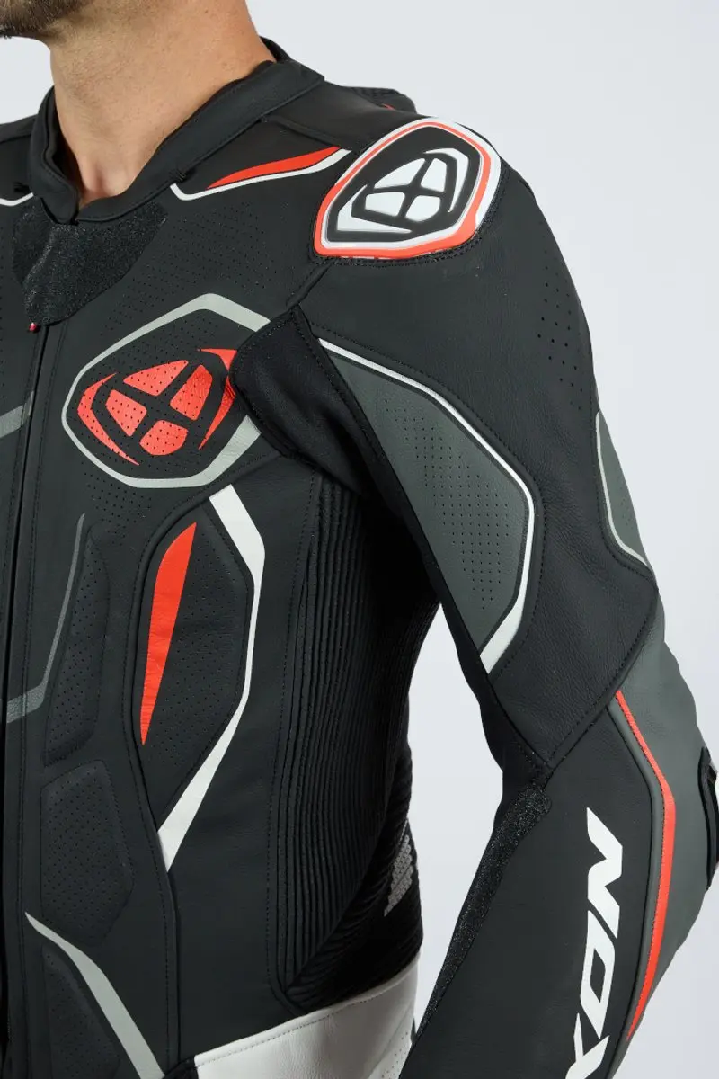 IXON Demonio Motorpak 1-delig - 3XL - Zwart/Wit/Rood