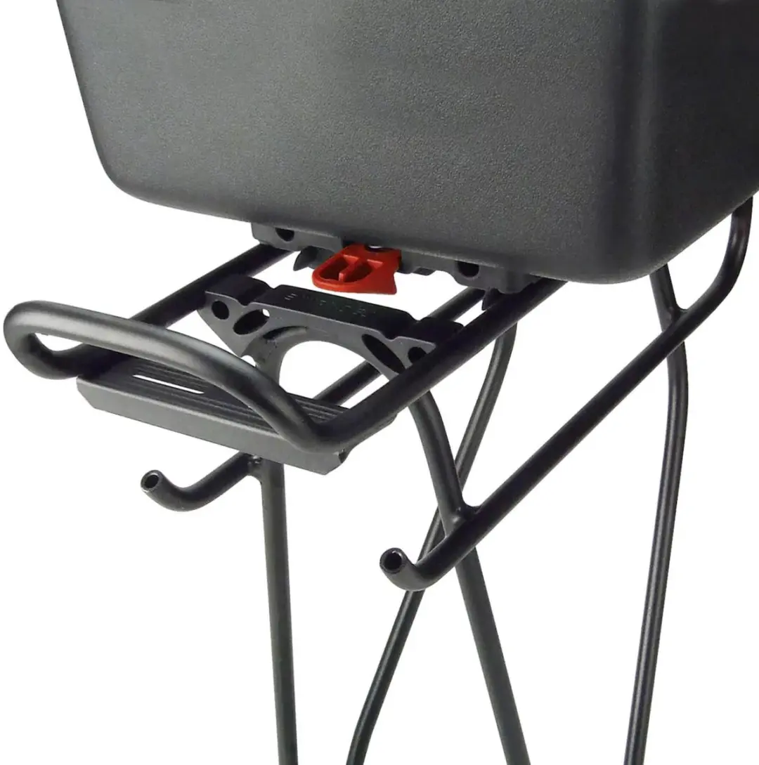 KlickFix Bike Box 12L - Racktime Adapter - Zwart